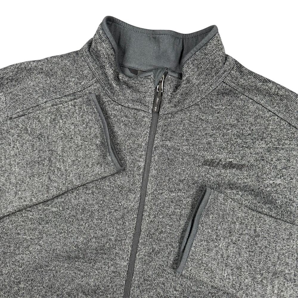 Ski-Doo BRP ATP Men’s 2XL Dark Gray Embroidered Sweater Fleece Jacket